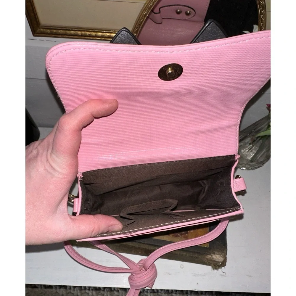 Cute pink Bow Shaped Sling Bag